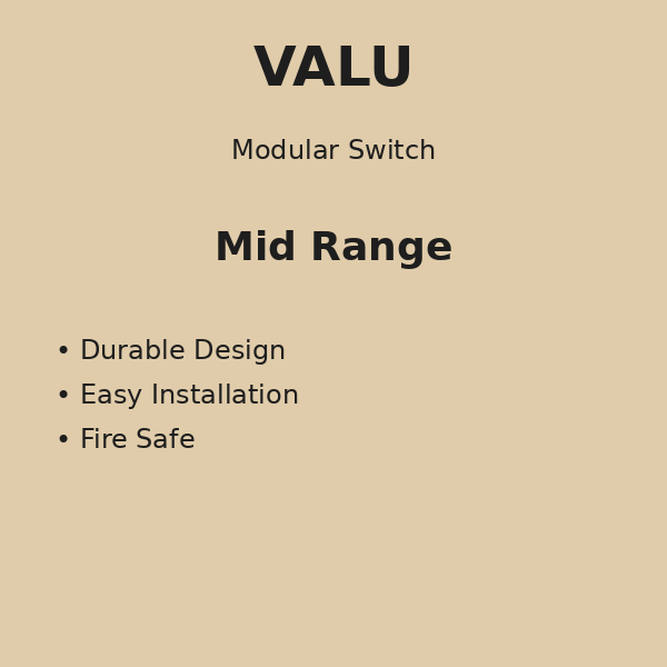 Modular Switch Mid Range: Balanced design and enhanced features.
